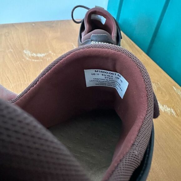 Samuel Hubbard Men’s Minimalist Flight Leather Sneaker Brown on Brown Lace-up - Picture 11 of 16